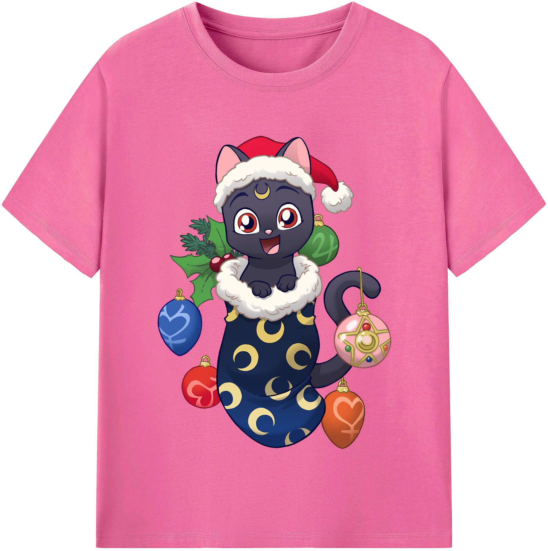 （画像用） 美少女戦士セーラームーン Sailor Moon レディースカジュアルプリントTシャツ（綿100％）